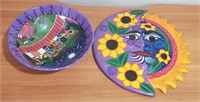 Mexican Sun/Moon Bowl Decor Items