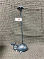 Whale paper towel holder