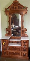 EAST LAKE STYLE DRESSING TABLE W/ MIRROR
