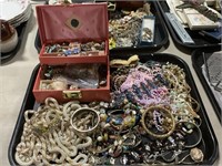 Large Lot of Vintage Costume Jewelry.