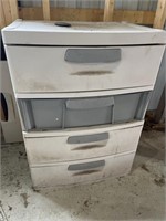 4 drawer poly cabinet