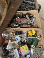Boxes of assorted garage items