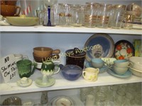 Contents of Shelf - Ceramics & Stoneware