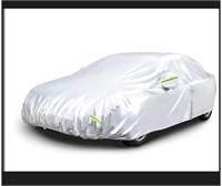 Amazon Basics Silver Weatherproof Car Cover