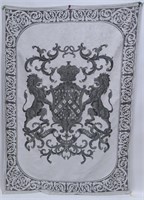 FRENCH CITY COAT OF ARMS TAPESTRY WALL HANGING