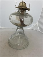 Glass oil lamp with no chimney