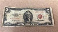 1953 $2 red note