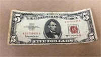 1963 $5 Red Note