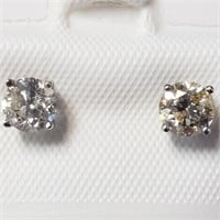 Certified 14K Diamond(0.6ct) Earrings