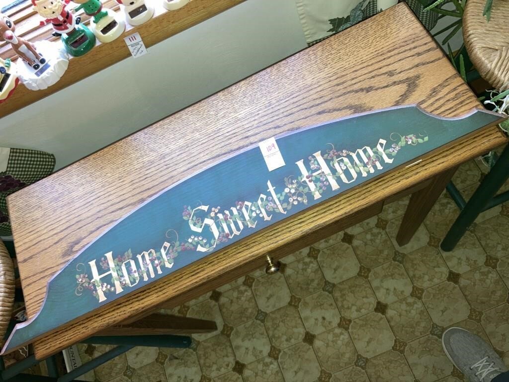 ‘Home Sweet Home’ handpainted wooden doorway