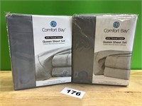 Comfort Bay Queen Sheet Set lot of 2