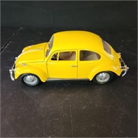 1967 Yellow VW Beetle Model Car