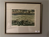 Thomas Midkiff Framed Watercolor Painting
