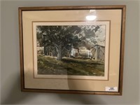 Thomas Midkiff Framed Watercolor Painting