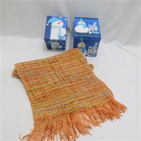 Scarf - Handknit - L70" & Gift Boxes (2)