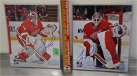 2 signed Jimmy Howard hockey prints