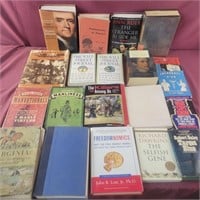 Group of Books - Novels, Reference, Historical,