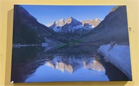 Mountain wilderness print on canvas - Lake Moraine