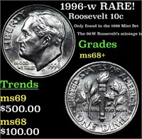 1996-w Roosevelt Dime RARE! 10c Grades Gem++ Unc