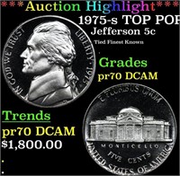 Proof ***Auction Highlight*** 1975-s Jefferson Nic