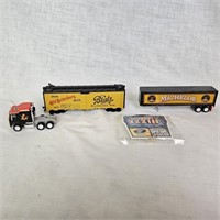 Misc Beer Train Car, Semi Trailer, Semi Truck
