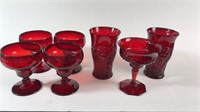 McKee Rock Crystal Red & Georgian Glassware