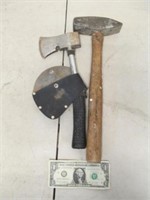Vintage Hatchet & Peen Hammer