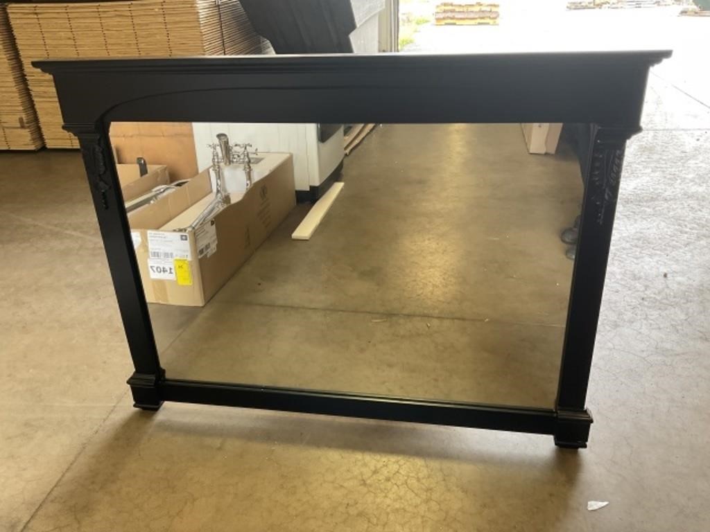 48" x 36" Dark Walnut Vanity Mirror