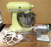 Kitchen Aid Stand Mixer & Attachments