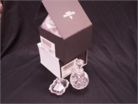 Three pieces of Waterford crystal: 5" high perfume