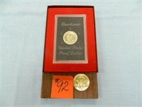 1974 Eisenhower U.S. Proof Dollar in Brown Box