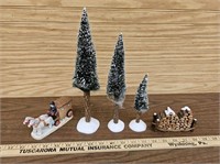 Dept 56 Village Frosted Trees