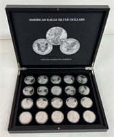 (20) AMERICAN EAGLE 1oz  SILVER DOLLARS SET