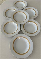 J - 7 PCS RETRONEU IMPERIAL GOLD DISHWARE (K15 1)