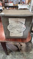 Vintage sanitary dairy porch milk box