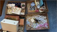 Four Boxes of Costume Jewelry