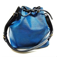 Louis Vuitton Noe Blue Epi Leather Bucket Bag