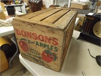 Vintage "Bonson's Apple" Wood Crate