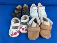 (4) 2-3M & 6-12M Shoes [Athletic Work & More] Girl
