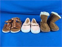 Sz 4 Baby Girl Casual Shoes Set