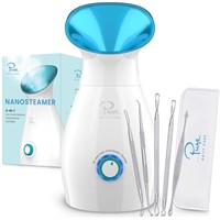 Ionic NanoSteamer - 3-in-1 Facial Steamer with Pre