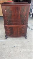 Mahogany Chippendale Chest on Chest
