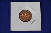 Penny 1965 Elizabeth II "77 PT 5 Sm Beads" Coin