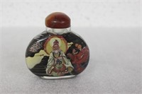 A Decorative Glass Snuff Bottle