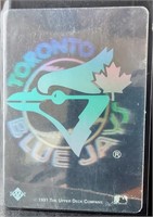 1991 UD Toronto Blue Jays Logo Hologram Sticker
