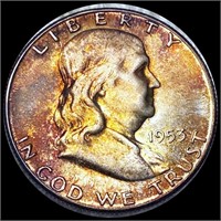 1953-S Franklin Half Dollar CLOSELY UNCIRCULATED