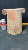 Stone vase/ has a crack