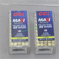 CCI Maxi Mag Jacketed Hollow Point/22 WMR