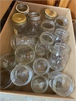 Large box of canning jars most appear to be 1