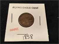 1858 Flying Eagle Cent RARE